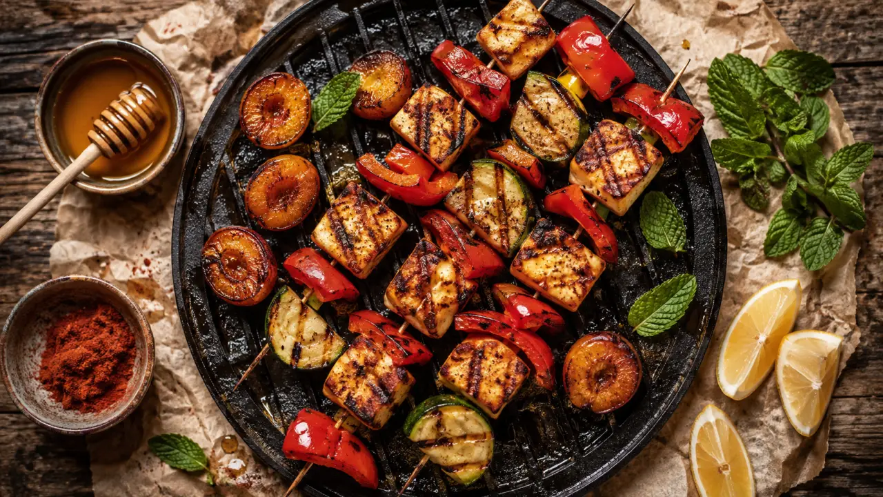 Que faire au barbecue pour changer : légumes grillés, halloumi et fruits