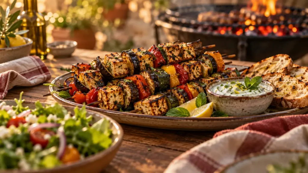 Le barbecue végétarien mise sur des grillades rassasiantes et bien préparées