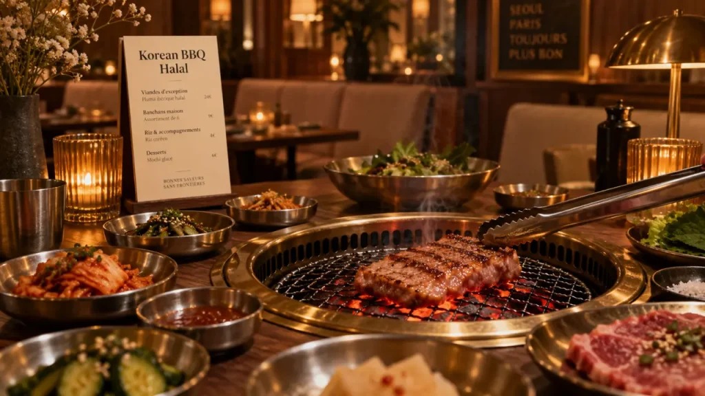 JJIN Korean Barbecue : le barbecue coréen halal où la braise rythme le repas