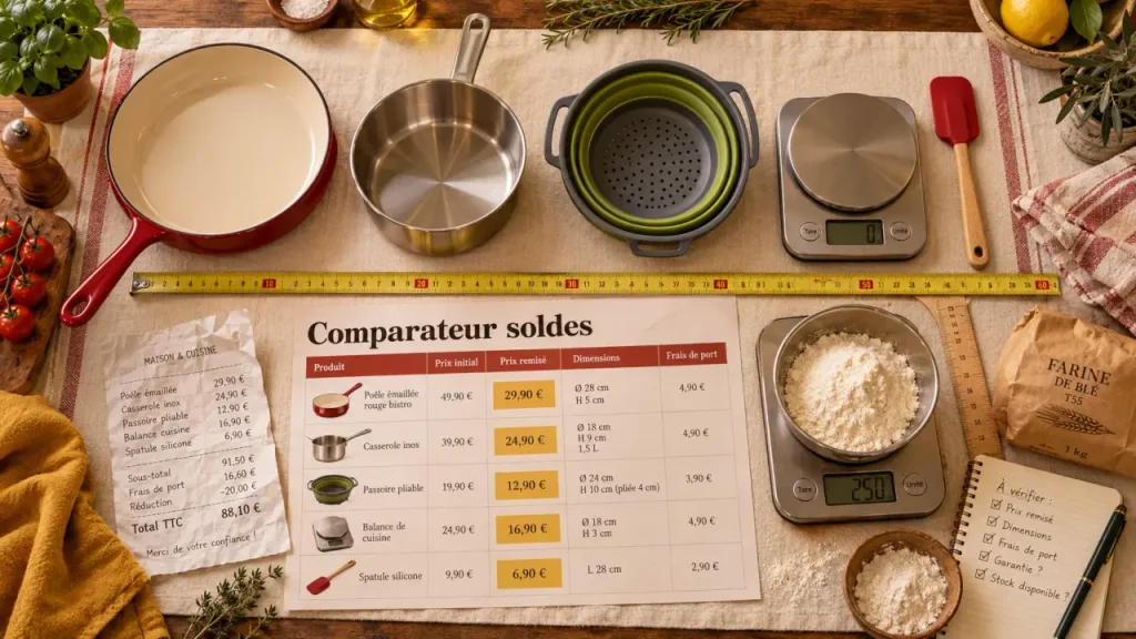 Soldes ustensiles de cuisine : le bon format vaut mieux qu’une grosse remise